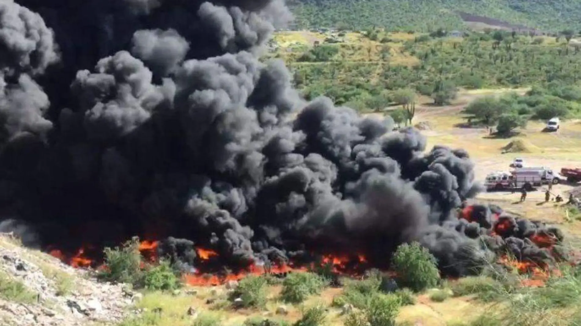 Incendio llantas contaminación